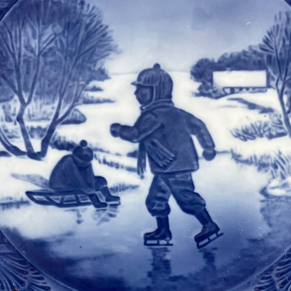 ロイヤルコペンハーゲン 1965年『 小さなスケーター 』 1級品 イヤー