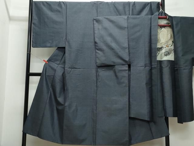 平和屋着物●男性 本場大島紬 アンサンブル 亀甲柄 正絹 CAAS8503vf