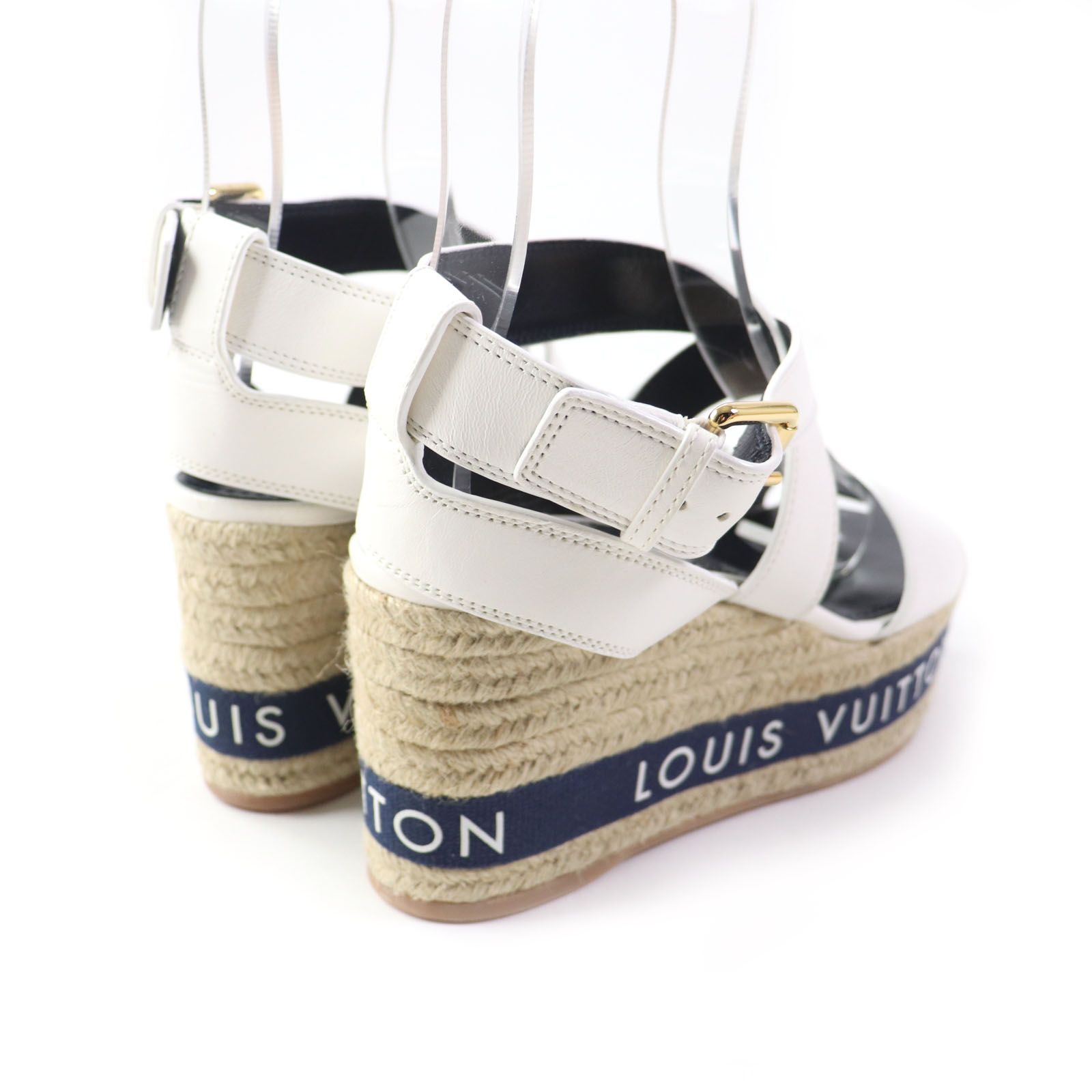 極美品 LOUIS VUITTON ルイヴィトン バウンダリー・ライン レザー ロゴ  