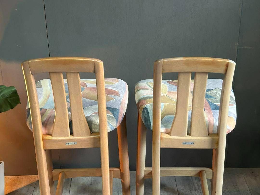 mikimoku ミキモク　カウンターチェア　オールド家具　ヴィンテージ　K mikimoku ミキモク カウンターチェア オールド家具 ヴィンテージ