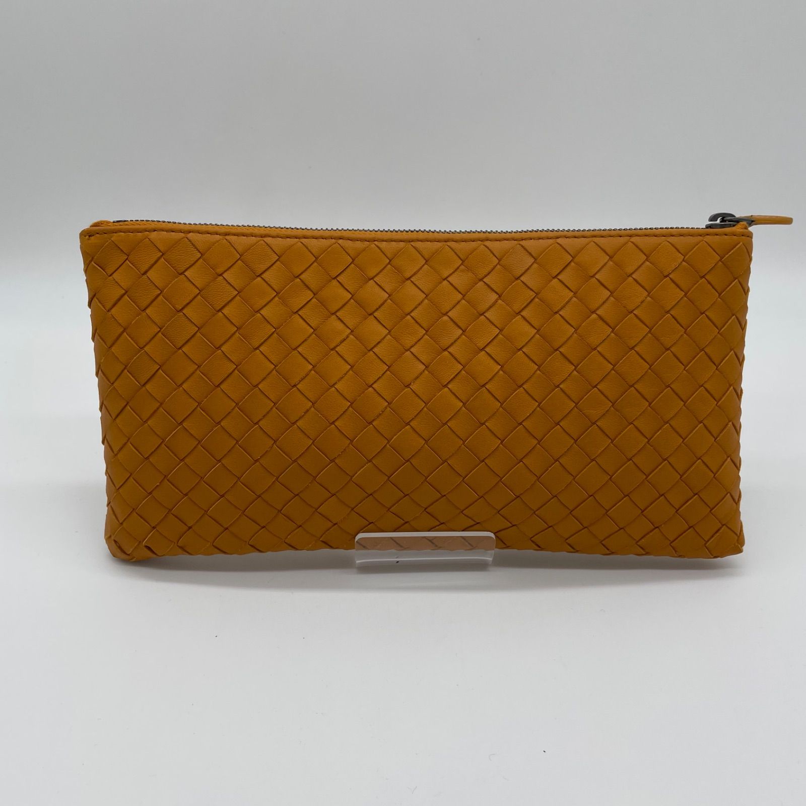 美品】BOTTEGA VENETA ポーチ キャメル 品番：256399-V001O-7604 