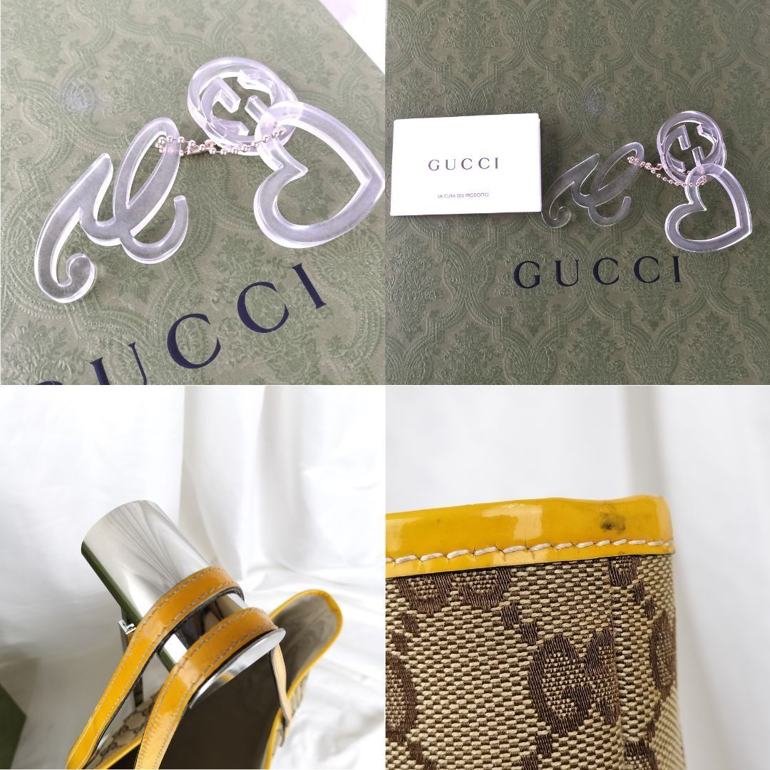 がんさま専用値下げGUCCIシェリーライントートチャームキャンパス
