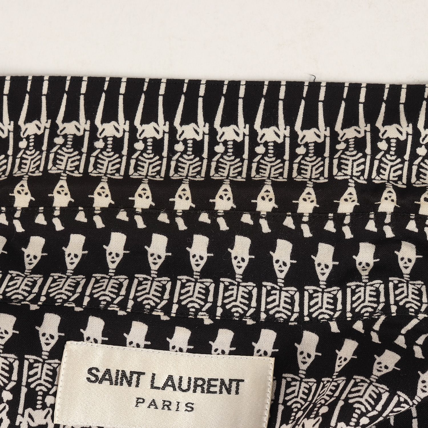 SAINT LAURENT PARIS サンローラン パリ シャツ サイズ:14(38) スカル ...