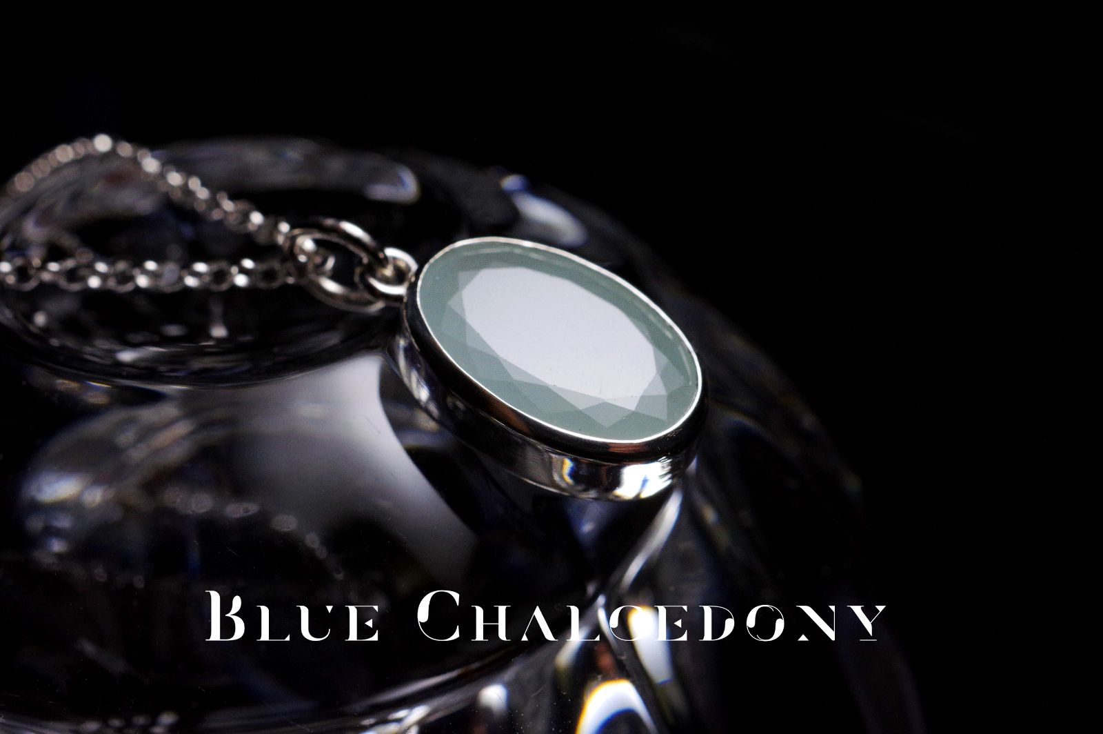 New『Chalcedony』世界でひとつの天然石ネックレスsv925+ロジウム