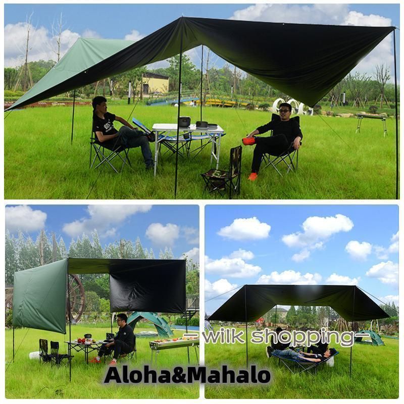 タープ レクタタープ タープテント 天幕シェード サンシェード キャンプ シェルター ルーフテント 防災 防水 遮熱 サンシェルター 日よけ