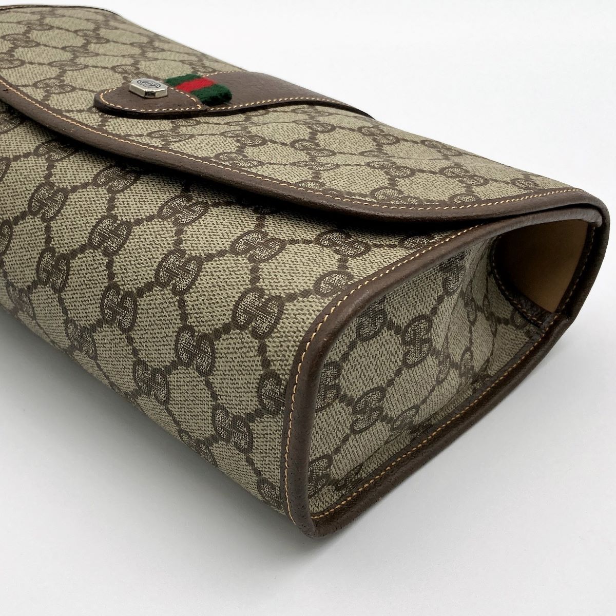 美品 GUCCI グッチ GG柄 オールドグッチ シェリーライン クラッチ