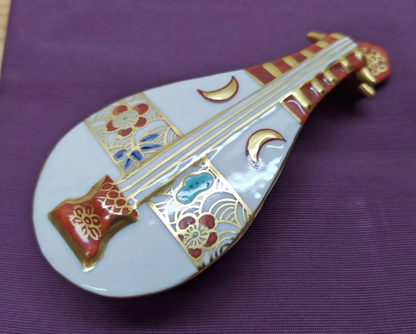 琵琶香合 楽天市場】香合 琵琶 寄木、 清水晃樹 : 佐藤大観堂