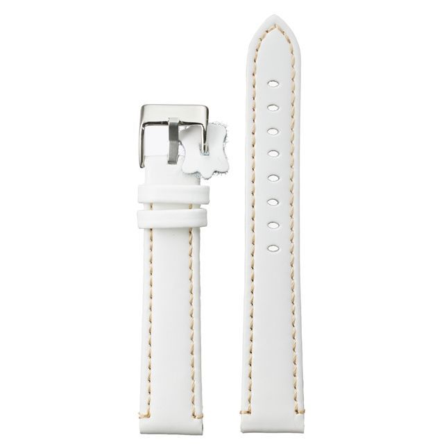 スペイン ディロイ 18mm 牛革 カーフ ホワイト 白 ステッチ無し 時計