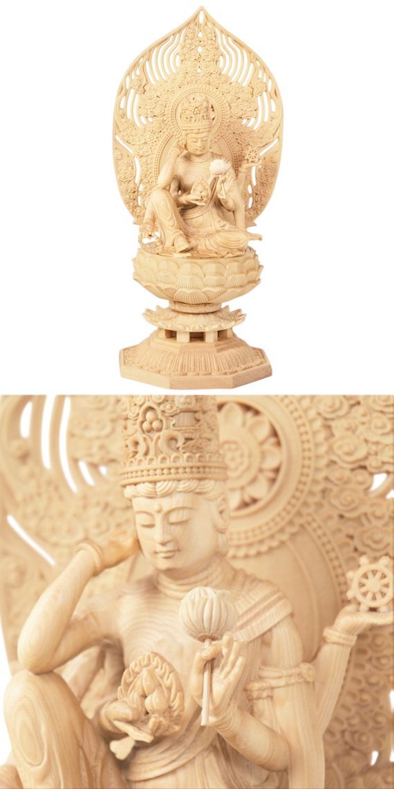仏教美術　古銅　如意輪観音　仏像　置物　F　R5317 仏教美術 古銅 如意輪観音 仏像 置物 F R5317