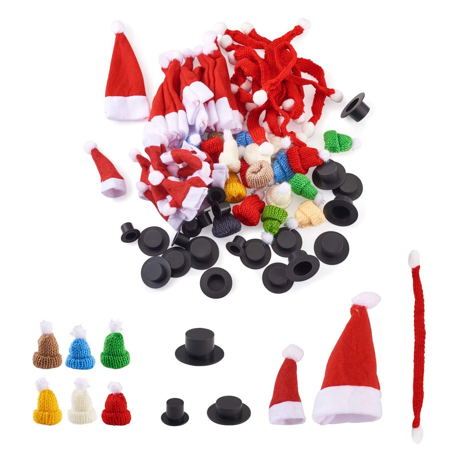 トリミングチョーカー クリスマス ニット帽 10個 ハンドメイド