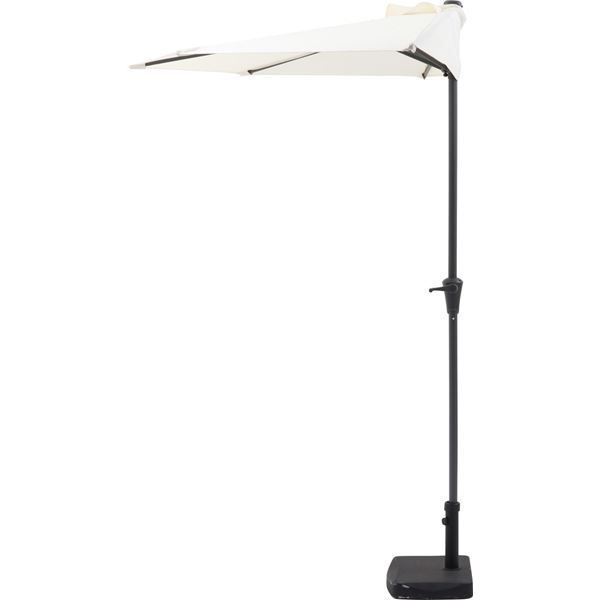 パラソル 約幅270cm 半円型 アイボリー クランク式 パラソルベース別売 バ
