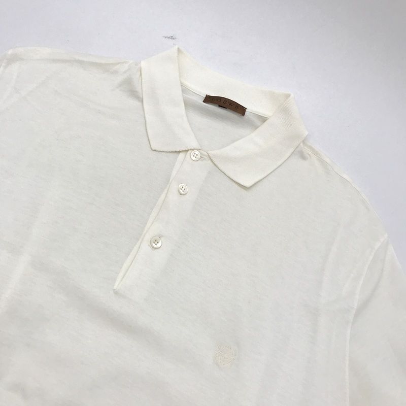 LOEWE ロエベ ポロシャツ 半袖 ロゴ 刺繍 ワンポイント