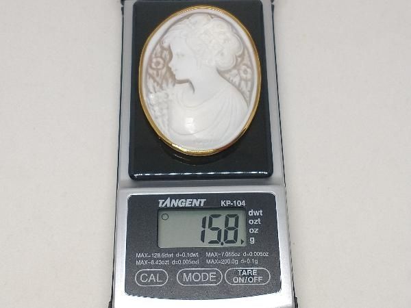 K18 ゴールド カメオ 総重量約15.8g ブローチ - メルカリ