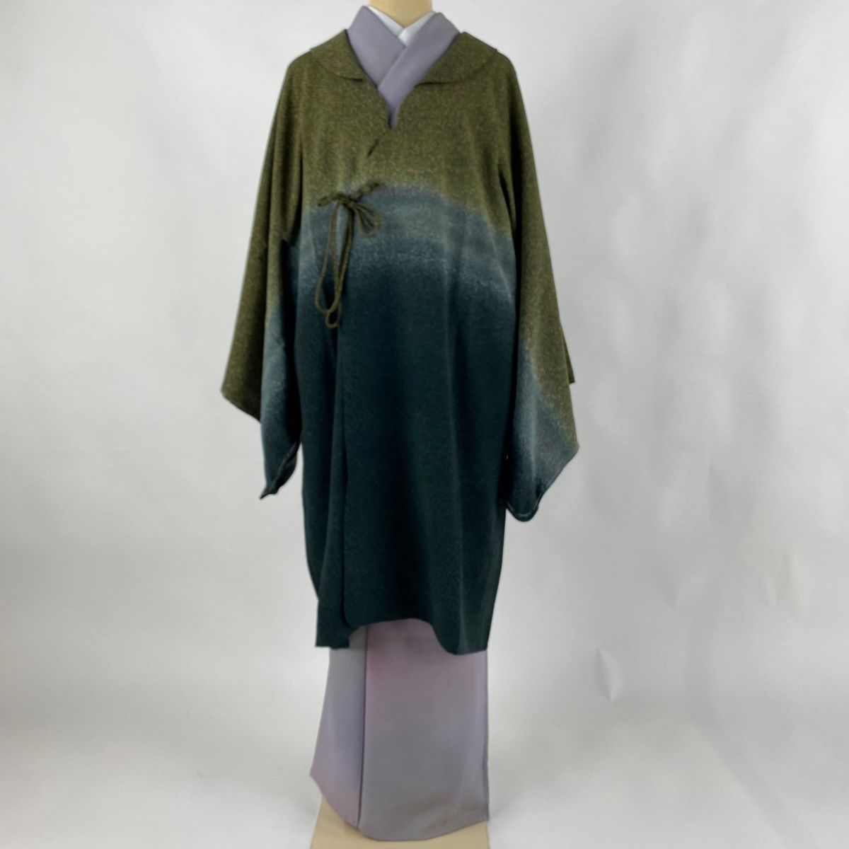 道行 身丈104cm 裄丈67cm M 和装コート 被布衿 やまと 霞 染め分け  