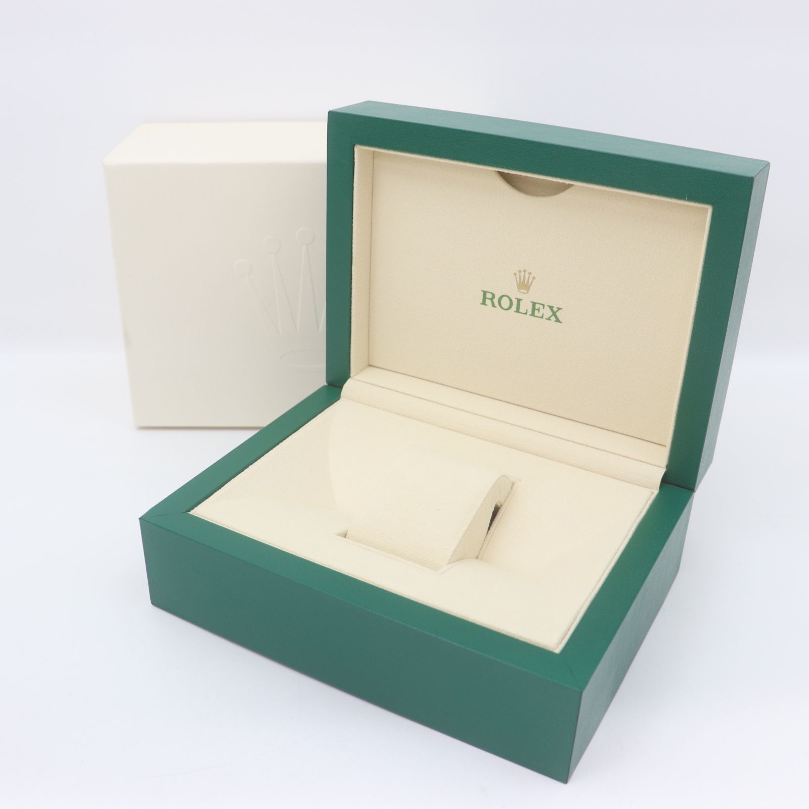 良品 ロレックス 空箱/BOX 腕時計用 グリーンカラー レディース/メンズ IT0RMGQ165HU ROLEX ロレックス 時計用 空箱 内箱 39141 08 外箱
