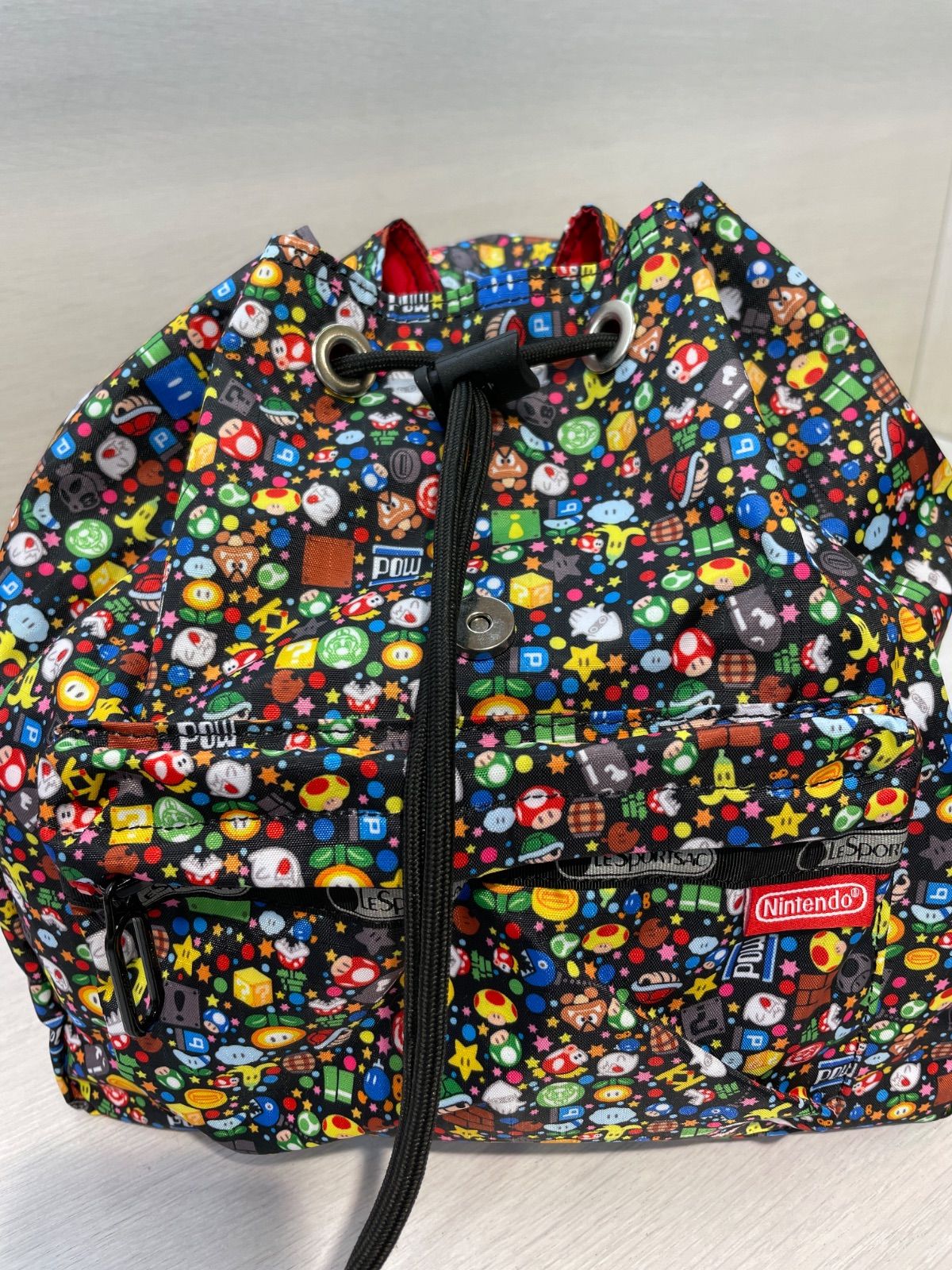 レスポートサック　スーパーマリオ　リュックサック　任天堂 美品 LESPORTSAC Nintendo レスポートサック 任天堂 コラボ
