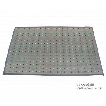 掛川マット十和田 掛川織 い草玄関マット 70x120cm グレー TSN341273