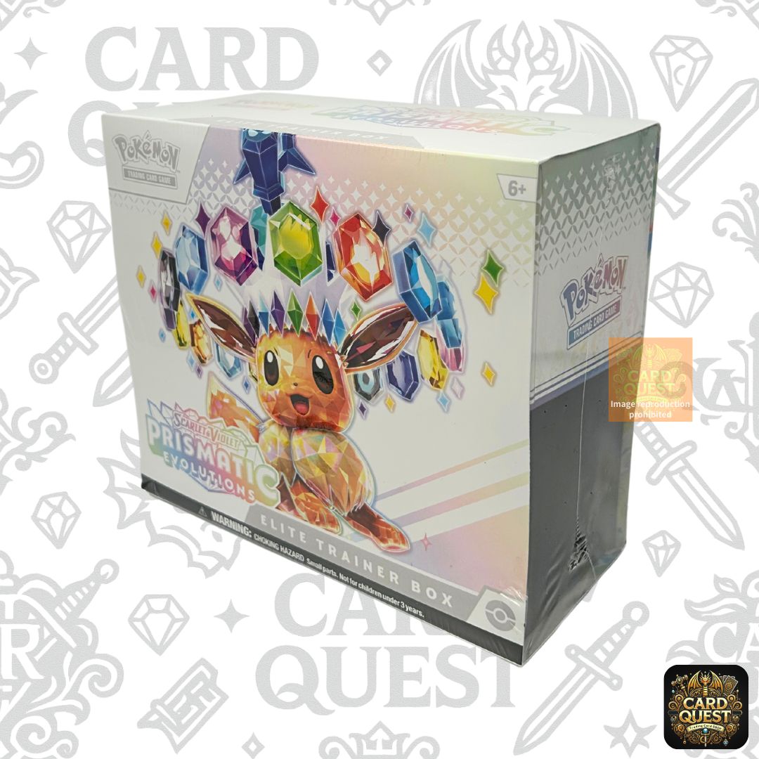 ★フォローで5％OFF！【新品未開封｜海外限定BOX｜ETB】PRISMATIC EVOLUTIONS Elite Trainer Box｜ポケモンカード 英語版 エリートトレーナーボックス｜イーブイ プロモ封入 豪華BOX