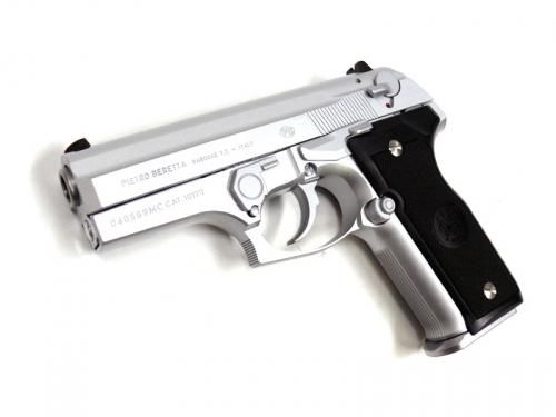 WA ベレッタ M 8045 クーガーF オールシルバー ガスブローバック ランクBトイガン