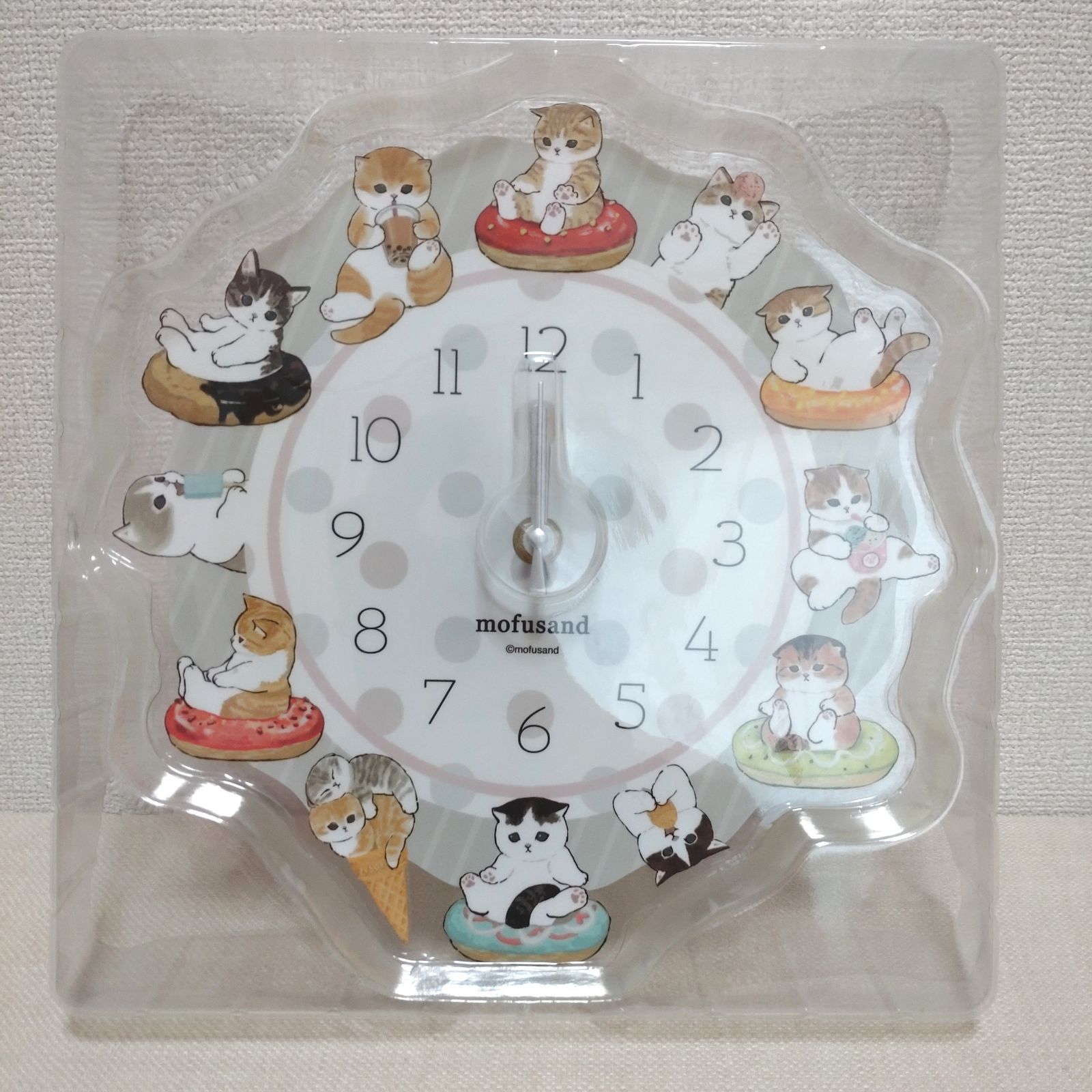 Mofusand アクリル 時計 壁掛け モフサンド mofusand アクリル時計