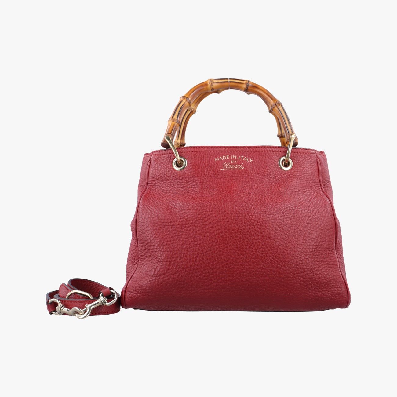 グッチGucciバンブーショッパーレッドレザー336032I015436108