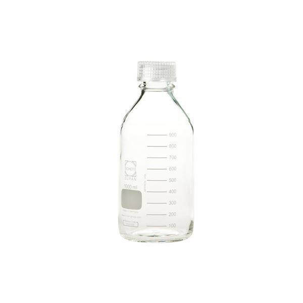 ねじ口びん（メジュームびん） 透明キャップ付 1L 017200-10003A