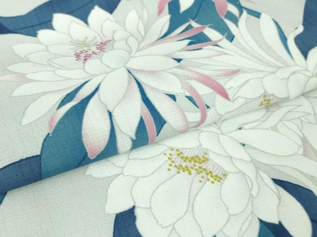 平和屋着物□極上 夏物 撫松庵 セオアルファ 訪問着 月下美人 月