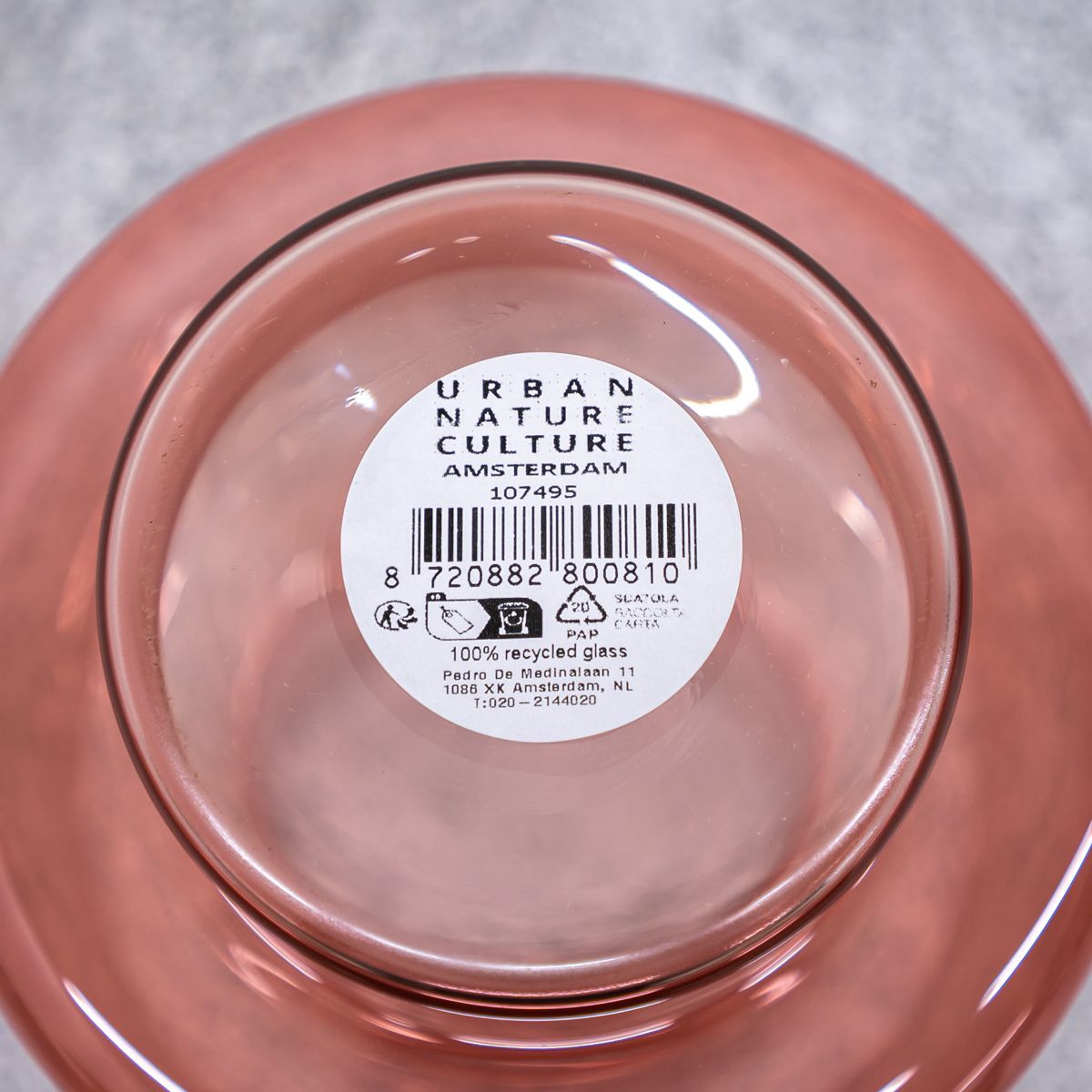 URBAN NATURE CULTURE アーバン ネイチャー カルチャー Vase Vidro B1 Rose Dawn ベース ヴィードロ ローズ ドーン 花瓶 フラワーベース ガラス ローズ NEXPOTALLINN_EU