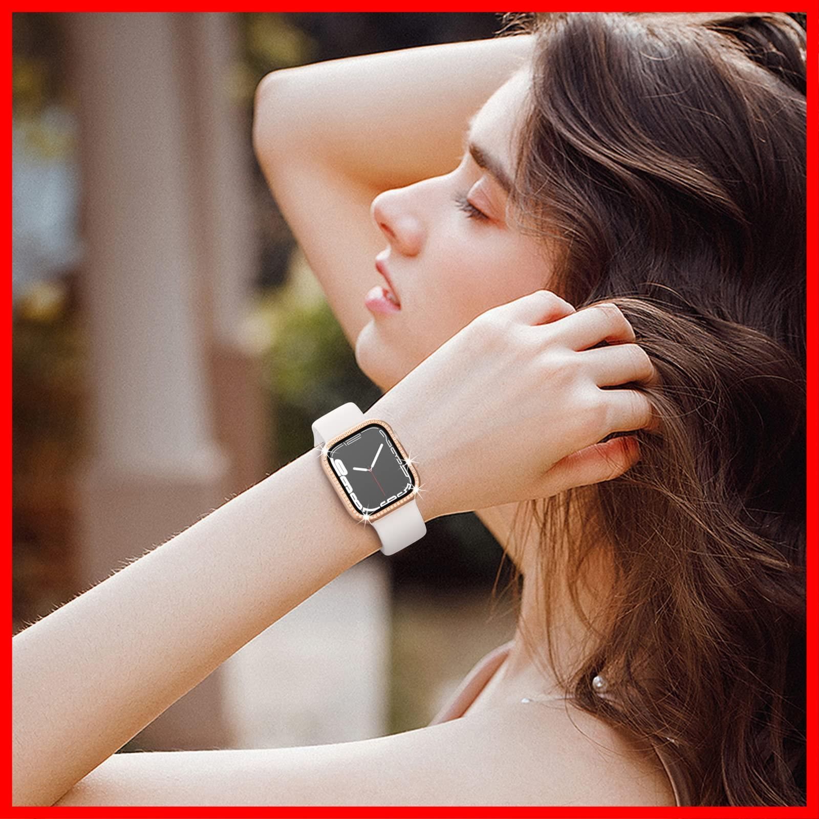 44mm 保護カバー レディース アップルウォッチカバー ラグジュアリー 402円OFFクーポンあり アップルウォッチ ケース カバー 防水 44 45 高級 一体型 保護ケース クリア apple watch 4 5 6  7 se 薄 おしゃれ シルバー レディース メンズ 保護カバー 保護ガラス 全面保護 40mm 41mm 44mm 45mm 父の日 | 安もんや