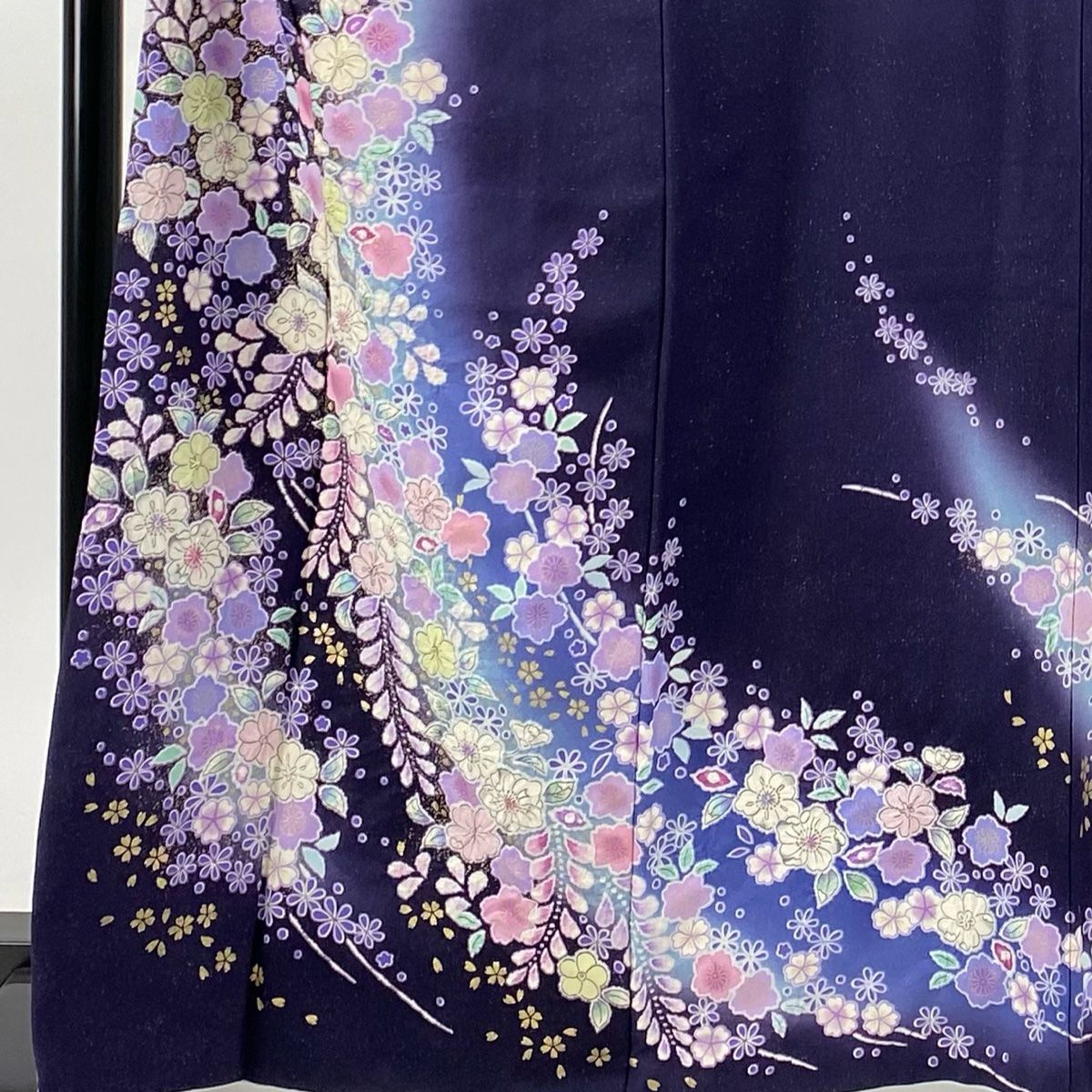 訪問着 身丈165.5cm 裄丈69cm L 袷 徳永正峰 落款 辻が花 銀通し 訪問着 身丈165.5cm 裄丈69cm L 袷 徳永正峰 落款 辻が花 銀通し