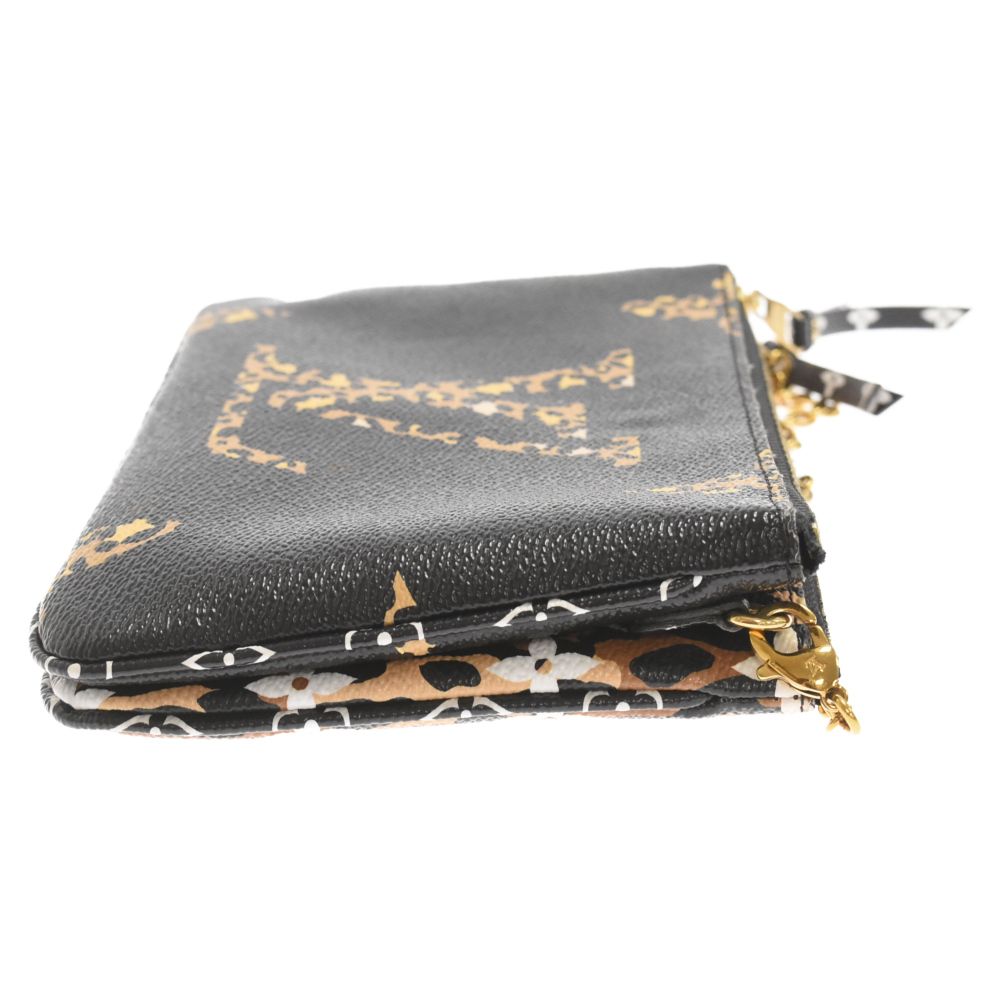 ルイヴィトン ドゥーブル ジップ ジャングル チェーンショルダーバッグ