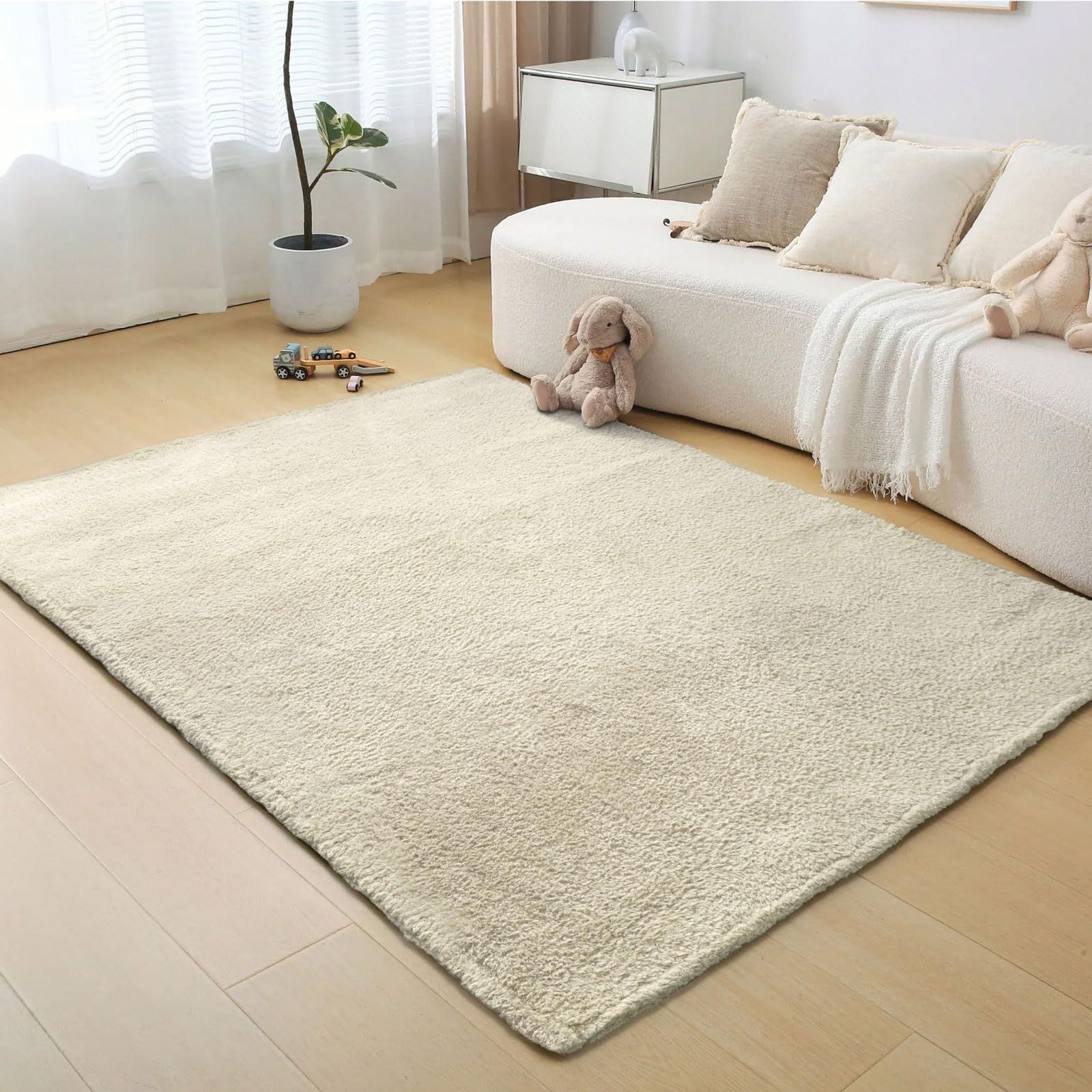 丸いじゅうたん花フラワー柄のカーペットふわふわラウンドウールラグ