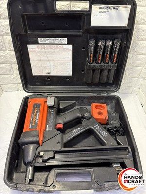 ▽ Ramset ガス式 コードレス鋲打機 トラックファースト TF-1100JQ 所持許可不要|ロングマガジンタイプ|充電式|接合|大工|釘打機