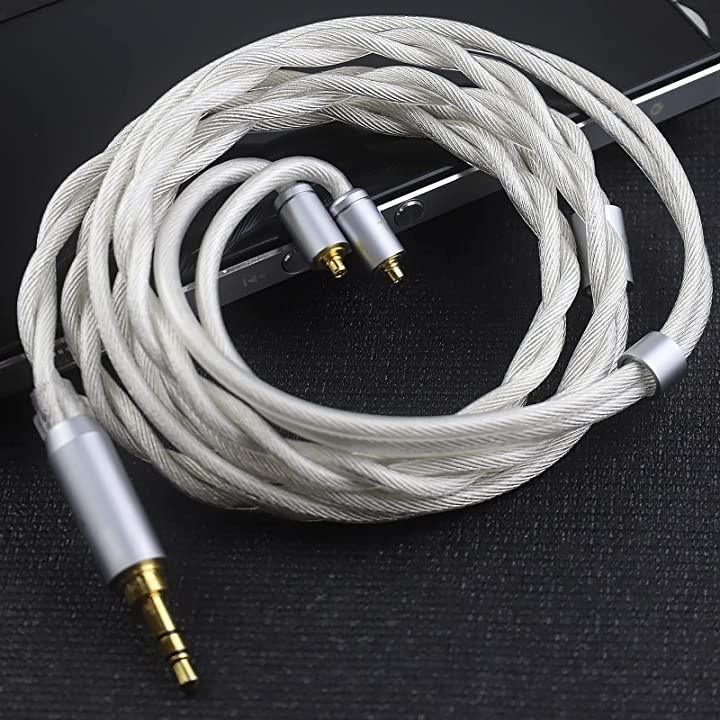 3APLUS TZ35 MMCXリケーブル2芯同軸 OCCケーブル 銀メッキ・単結晶銅
