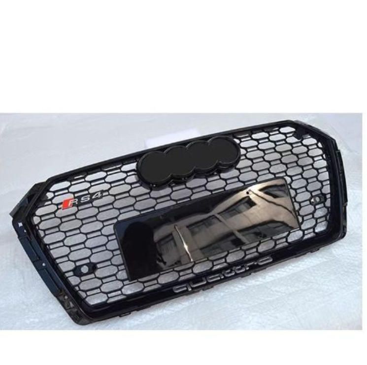 アウディA4 B9 RS4グリルネット2017 2019年式フロントバンパーABSメッシュグリル改造パーツです