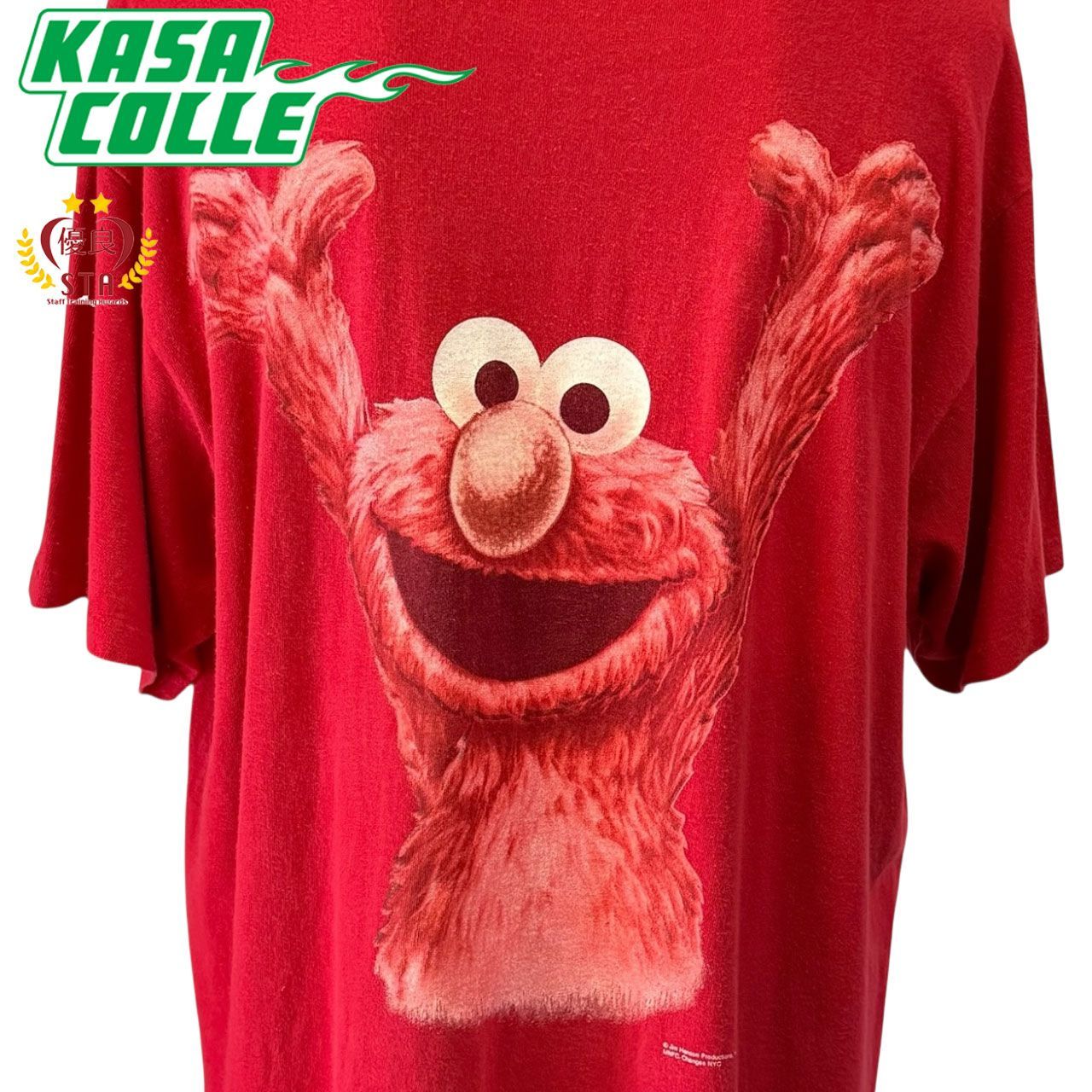 SESAMI STREET】セサミストリート ELMO エルモ Vintage 90s Tシャツ XL