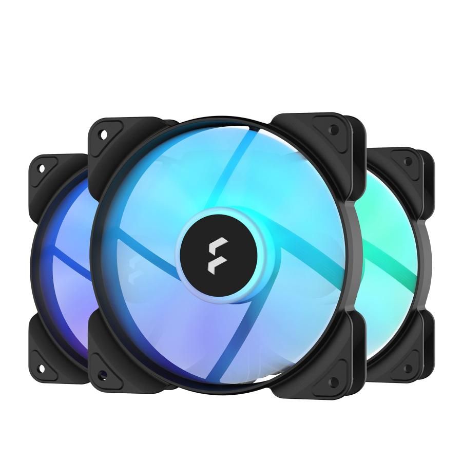Fractal Design Aspect 12 RGB Black 4pinPWM 3本セット PCケースファン 12cm デイジーチェーン対応