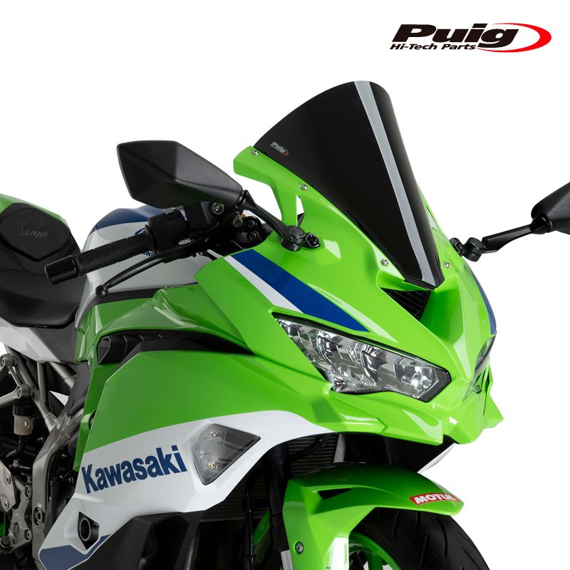 Puig 22468N R-RACER SCREEN BLACK KAWASAKI ZX-4R|ZX-4RR NINJA 24-25 プーチ スクリーン カウル