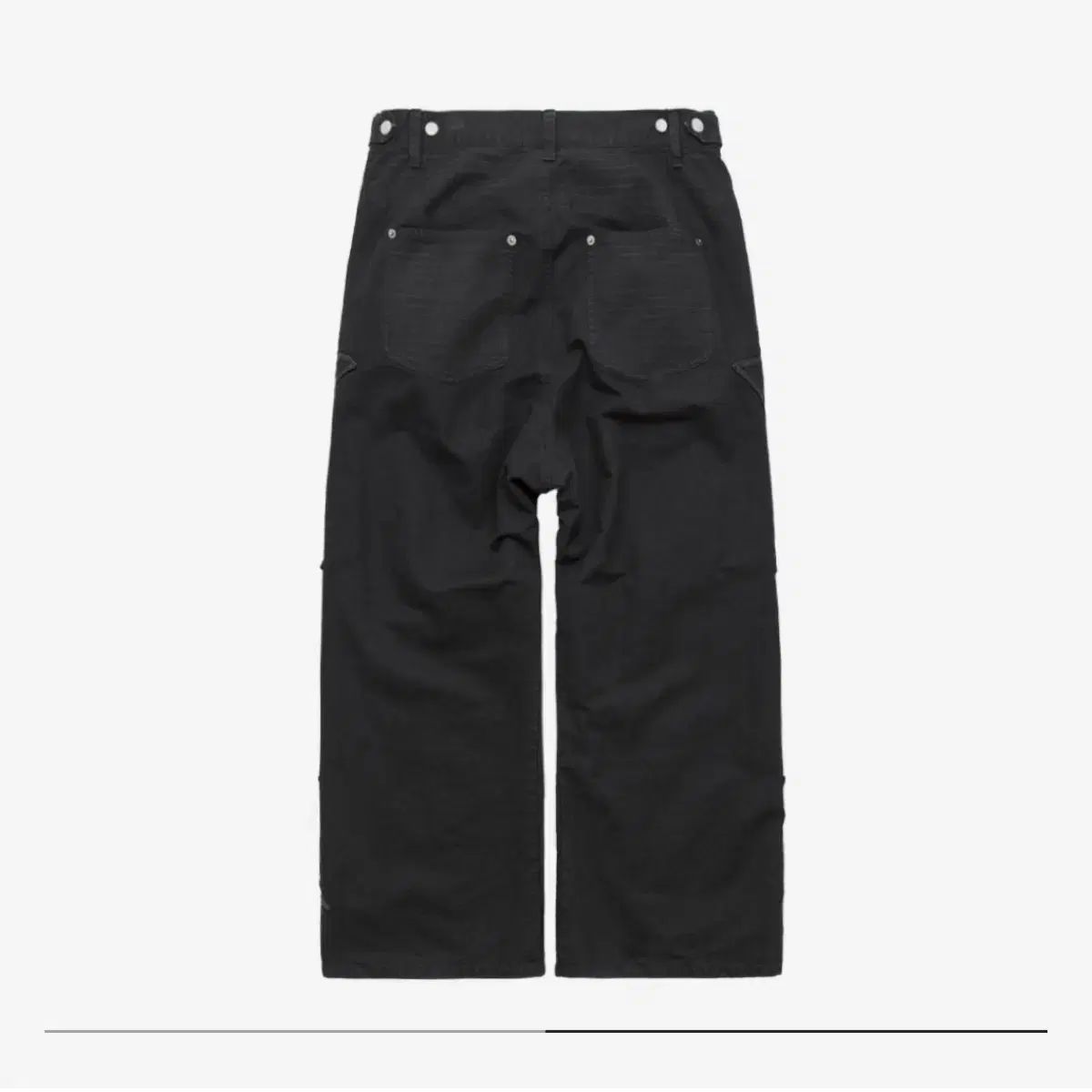 1 POLYTERU Gosima デニム パンツ ウォッシュド ブラック 002