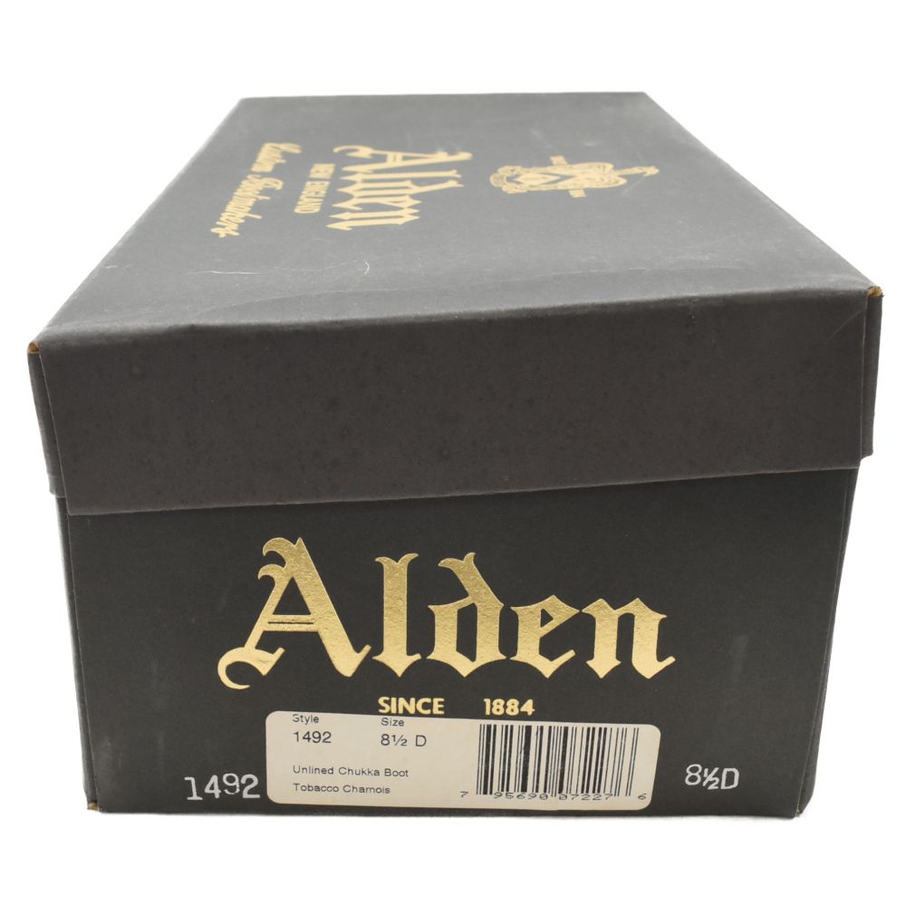 Alden (オールデン) 1492 スウェードチャッカブーツ タバコ ブラウン