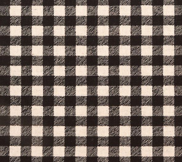 メルカリshops 生地 綿麻キャンバス ギンガムチェック 黒 白 綿 80 麻 50ｃｍ