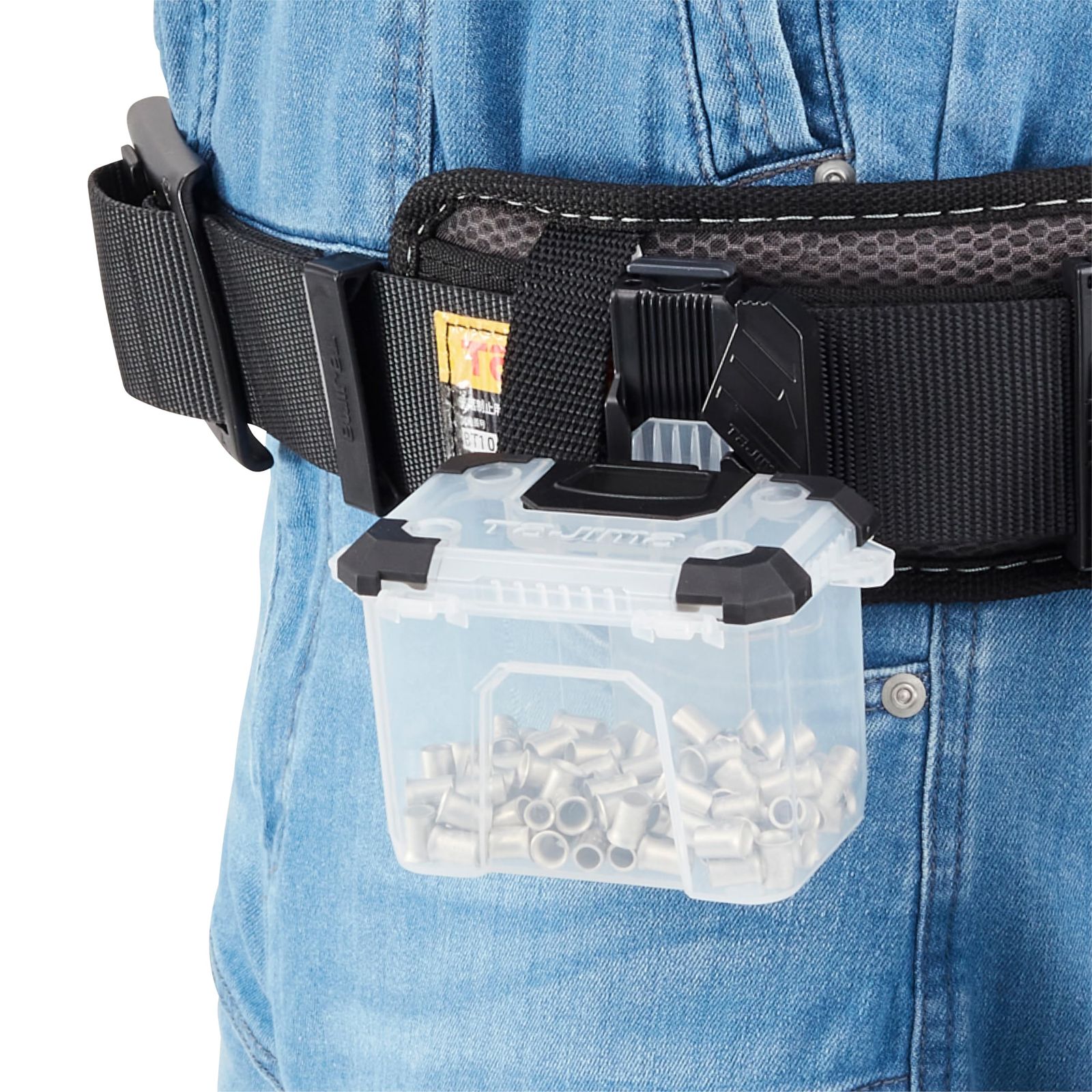  タジマ セフシステム セフパーツケースＳサイズ セットトレイ付 TB-PCS 9 セフパーツケースSサイズ セフパーツケーストレイ ハンドル付 のセット品 材料を仕分け パーツケースはセフホルダー ベルトにも装着 適合商品 TB-HBOXU TB 屋外収納庫 物置 車庫