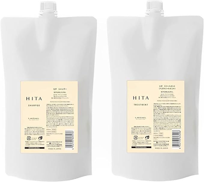 ルベル ヒタ HITA シャンプー 800mL + トリートメント 800mL 詰替セット