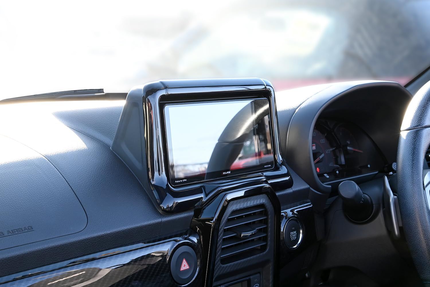 SecondStage トヨタ コペンGR SPORT ナビパネル ピアノブラック T817BLK