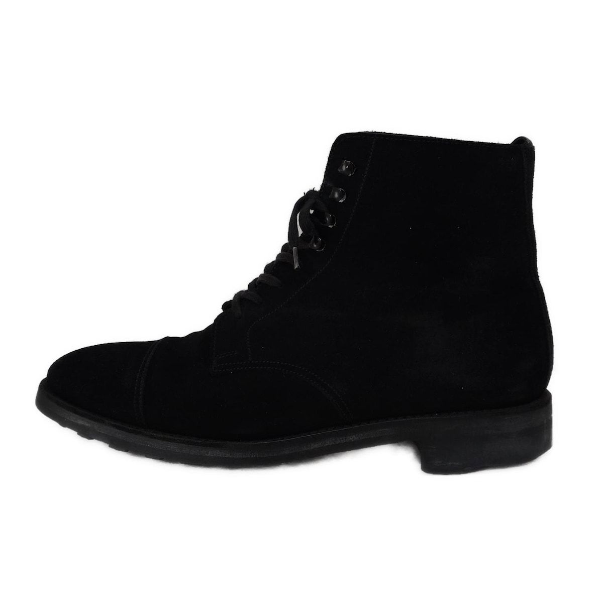Crockett-Jones クロケットジョーンズ ショートブーツ 7 1|2 メンズ - 黒 レースアップ