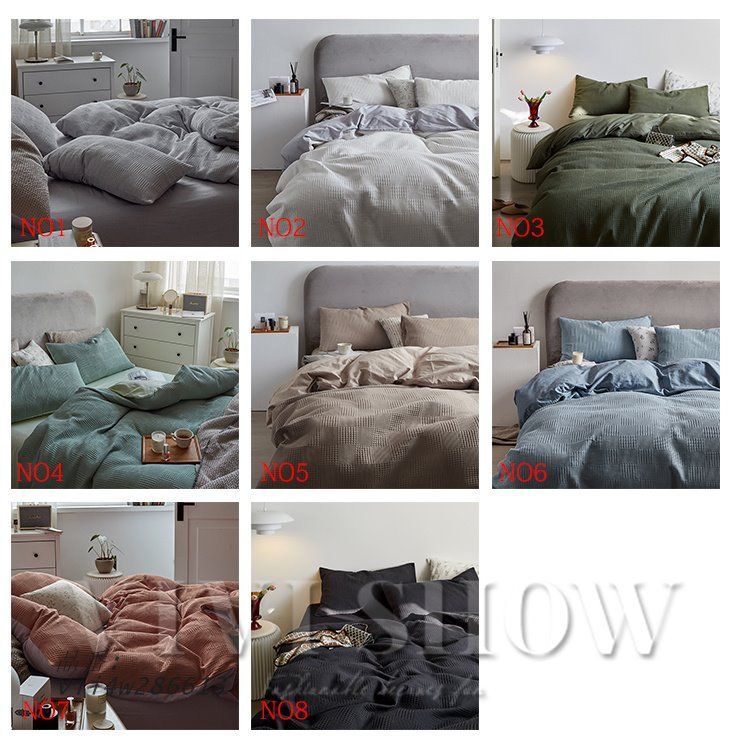 ベッド用品 掛け布団カバー 布団カバーセット 綿 寝具カバーセット 北欧風 枕カバー 4点セット 新生活 vii4w286613