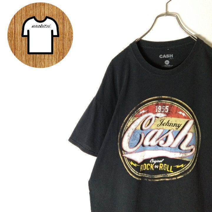 【CASH ビッグプリントTシャツ XL 海外古着 メキシコ製 A397