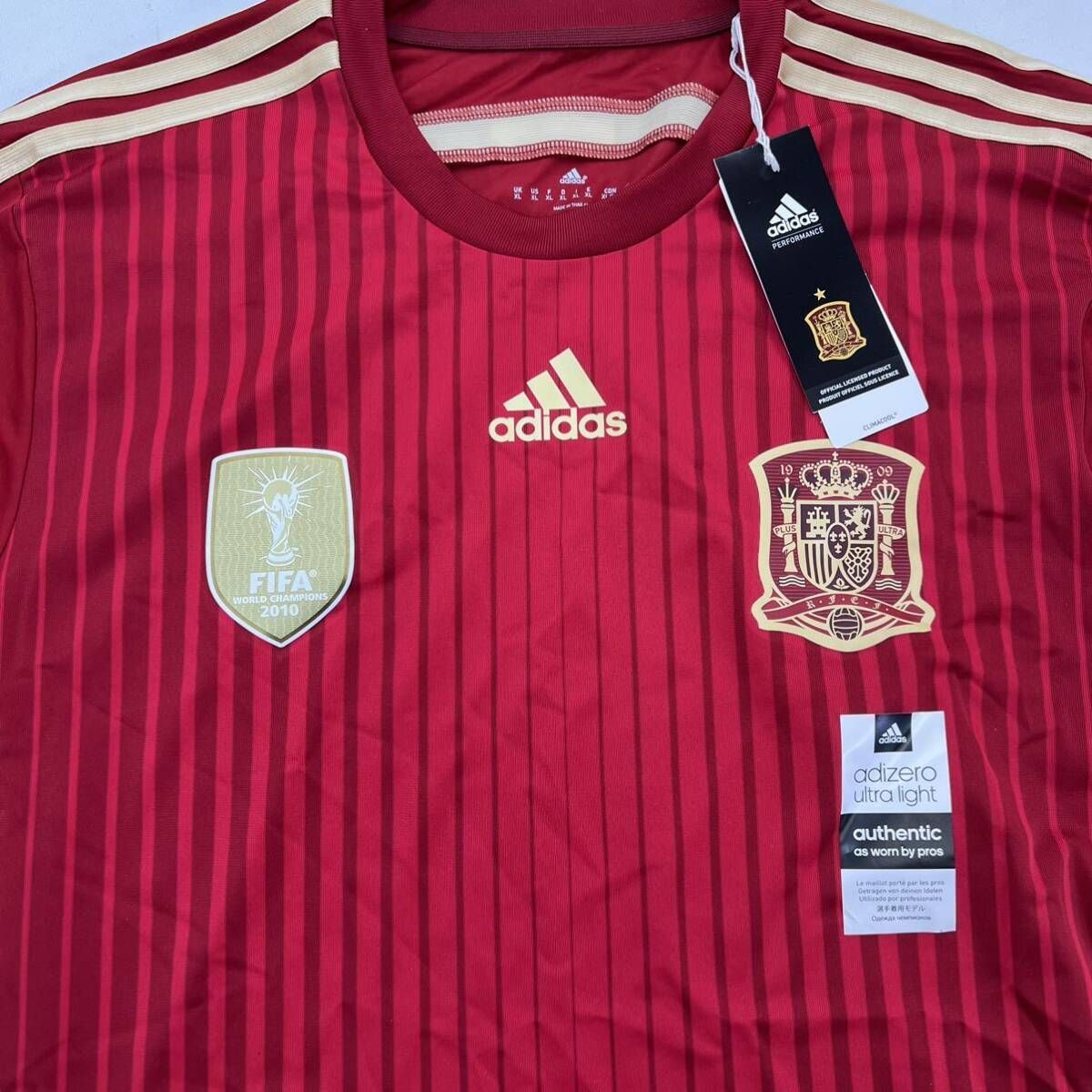 adidas スペイン代表 RFCF ユニフォーム ゲームシャツ Tシャツ 4XO FIFA サッカー フットサル アディダス FB134 WWW_NOITHATQUANGTHANH_NET