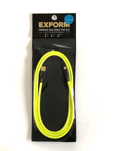 EXFORM エクスフォルム PREMIUM USB CABLE for DJs DJUSB-YLW-CtoA C to A タイプ 1.5 m