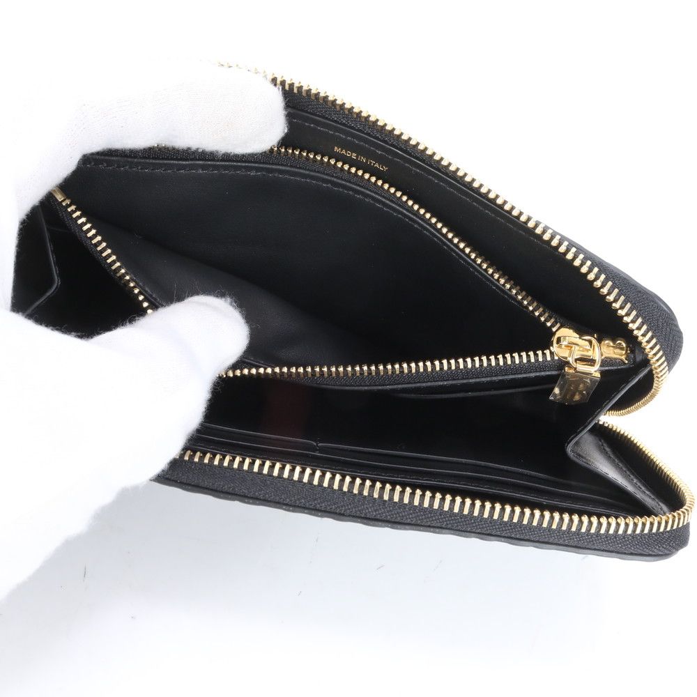 未使用 BURBERRY バーバリー レザーラウンドジップ長財布 ブラック 黒 割引